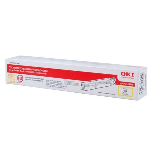 OKI 43459369 toner (d'origine) - jaune 43459369 036066 - 1