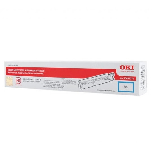 OKI 43459371 toner (d'origine) - cyan 43459371 036062 - 1