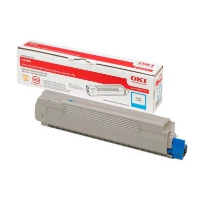 OKI 43487711 toner (d'origine) - cyan 43487711 035876 - 1