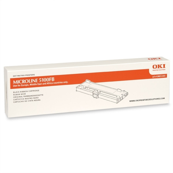 OKI 43821103 ruban encreur noir (d'origine) 43821103 042402 - 1