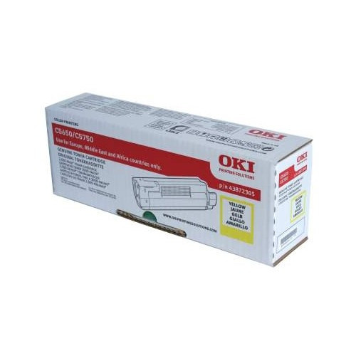 OKI 43872305 toner (d'origine) - jaune 43872305 035962 - 1