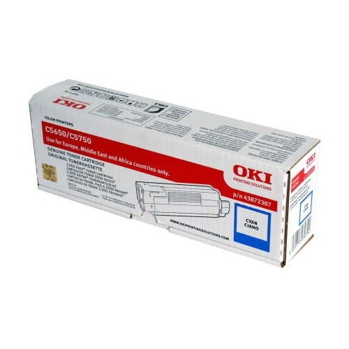 OKI 43872307 toner (d'origine) - cyan 43872307 035966 - 1