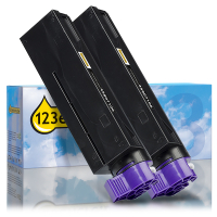 OKI 45807106 pack double de toner haute capacité (marque 123encre) - noir 042735