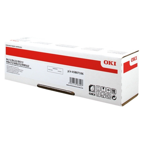 OKI 45807106 toner haute capacité (d'origine) - noir 45807106 042702 - 1
