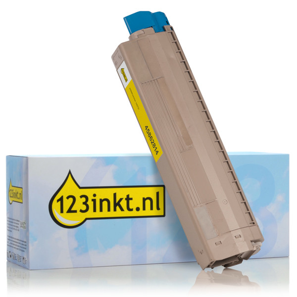 OKI 45862814 toner haute capacité (marque 123encre) - jaune 45862814C 042721 - 1