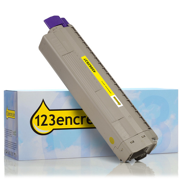 OKI 45862837 toner (marque 123encre) - jaune 45862837C 042713 - 1