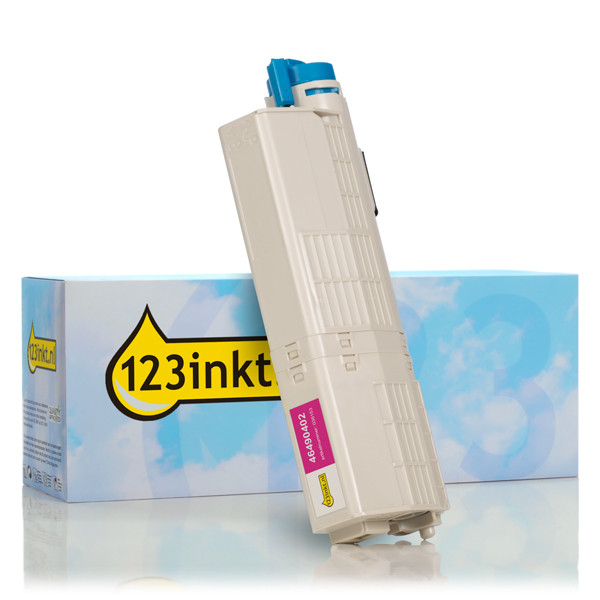 OKI 46490402 toner (marque 123encre) - magenta 46490402C 036153 - 1