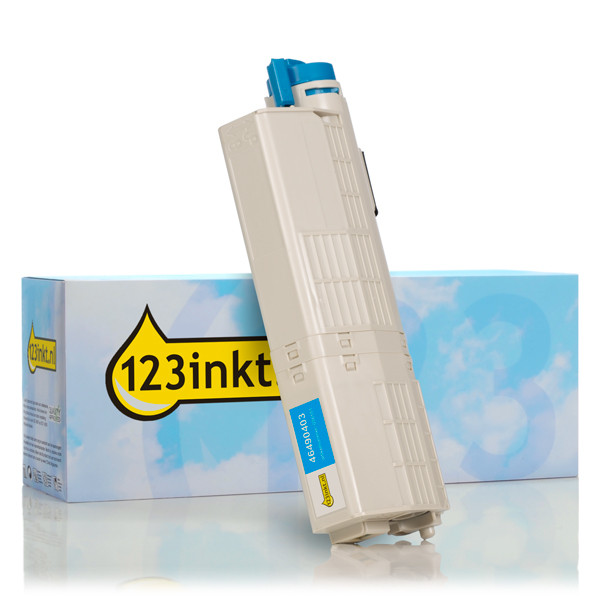 OKI 46490403 toner (marque 123encre) - cyan 46490403C 036151 - 1