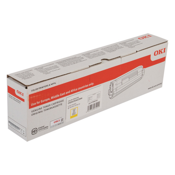 OKI 47095701 toner (d'origine) - jaune 47095701 042764 - 1