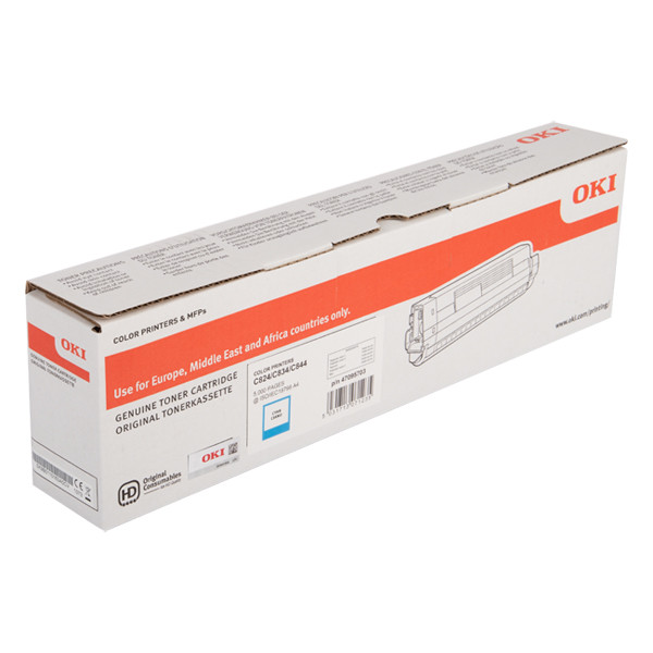 OKI 47095703 toner (d'origine) - cyan 47095703 042760 - 1