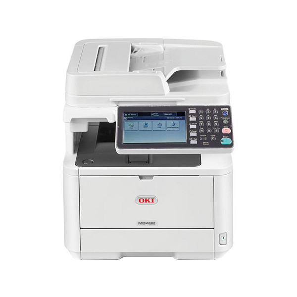 OKI MB492dn imprimante laser multifonction A4 noir et blanc (4 en 1) 45762112 899055 - 1