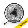 Offre: 3x Nedis ventilateur USB rotatif à 360° (15 cm) - noir  225514