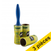 Offre : 3x 123schoon rouleau pour vêtements avec 2 rouleaux de rechange (15 feuilles chacun) SDR07330 - 1