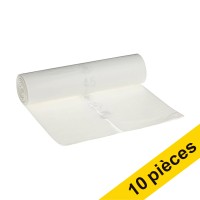 Offre : 10x 123schoon PEBD sac-poubelle 70 litres (25 pièces) -  transparent