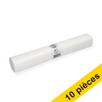 Offre : 10x 123schoon sacs-poubelle PEHD 120 litres (20 pièces) - blanc