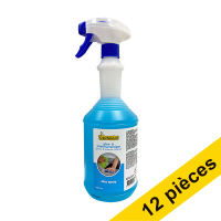Offre : 12x 123schoon spray à l'alcool pour le nettoyage des vitres et de l'intérieur (1 litre)  SDR06056