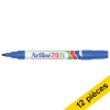 Offre : 12x Artline marqueur permanent (1,5 - 3 mm ogive) - bleu 360665 - 1