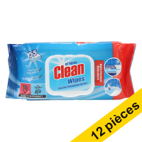 Offre : 12x At Home Clean Multi-Cleaning lingettes nettoyantes (55 pièces)