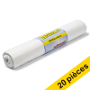 Offre : 20x 123schoon sacs-poubelle PEHD à lien coulissant 35 litres (50 pièces) - blanc SDR06058 - 1