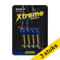 Offre : 3x 123accu pile AAA Xtreme Power FR03 (4 pièces)  ADR00307