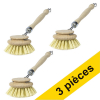 Offre : 3x 123schoon brosse à vaisselle en bois (marque distributeur 123schoon)