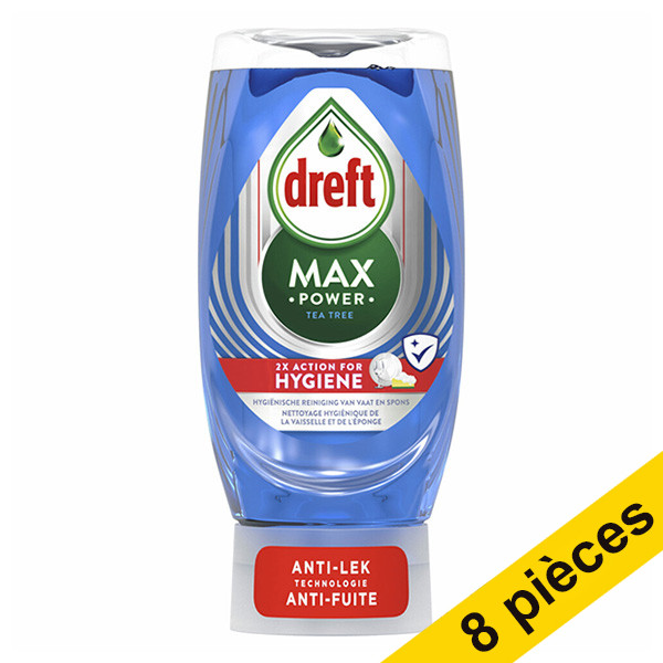Offre : 8x Dreft Max Power liquide vaisselle Hygiene (370 ml)  SDR05179 - 1