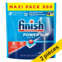 Offre : Finish Power All-in-1 Regular tablettes pour lave-vaisselle (80 lavages)  SFI01015
