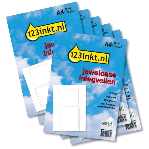 Offre : feuilles d'insertion pour boîtiers CD : 5 sets + 1 GRATUIT (total 150 feuilles)  060460 - 1