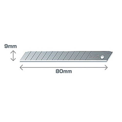 Olfa AB-10 lames sécables 9 mm pour cutters (10 pièces) AB-10 219727 - 1