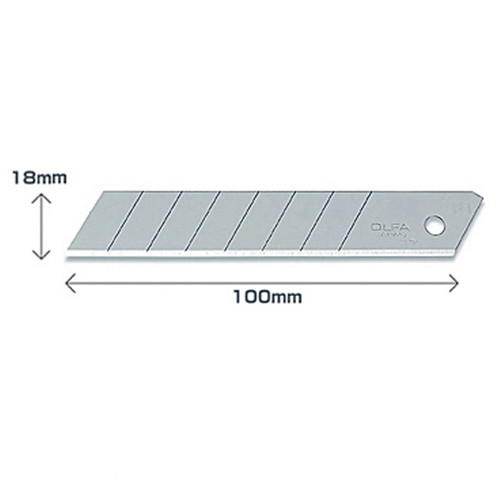 Olfa LB-10 lames sécables 18 mm (10 pièces) LB-10 219740 - 1