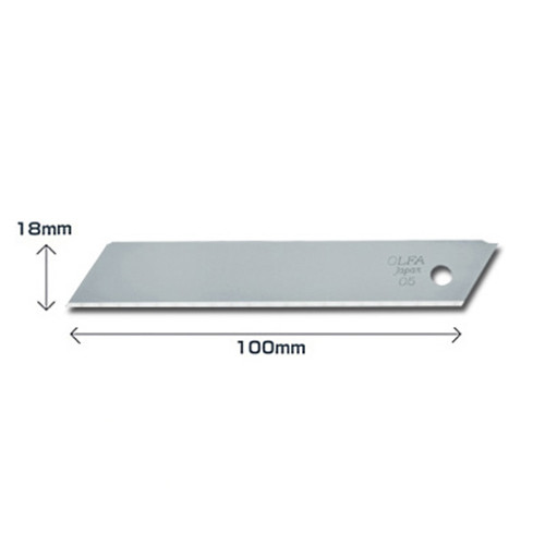 Olfa LB-SOL-10 lames sécables 18 mm solid (10 pièces) LB-SOL-10 219743 - 1