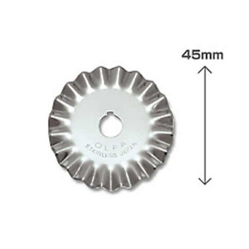 Olfa PIB45-1 lames de rechange rotative dentelée pour cutter RTY-2/DX 45 mm PIB45-1 219715 - 1