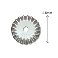 Olfa PIB45-1 lames de rechange rotative dentelée pour cutter RTY-2/DX 45 mm PIB45-1 219715