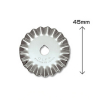 Olfa PIB45-1 lames de rechange rotative dentelée pour cutter RTY-2/DX 45 mm