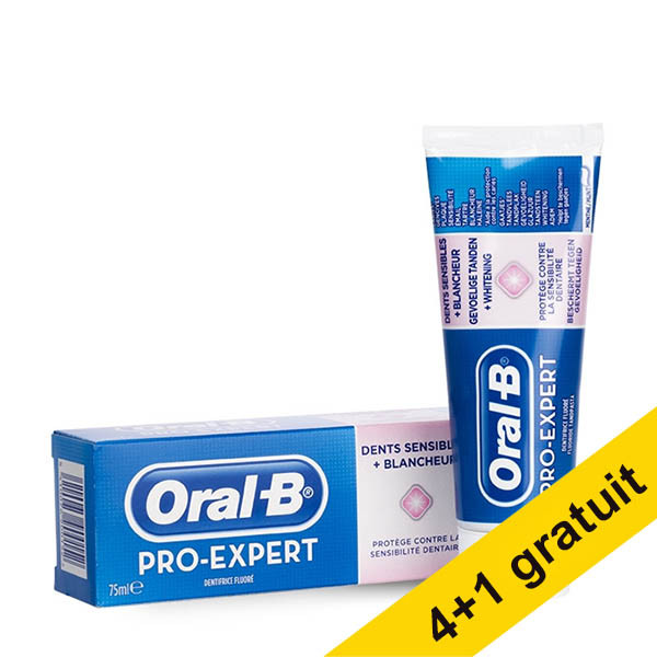 Offre : 5x Oral-B Pro-Expert Sensitive + Whitening dentifrice (75 ml) SOR00220 - 1