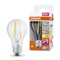Osram E27 ampoule LED à filament poire transparente dimmable 4W (40W) LOS00360