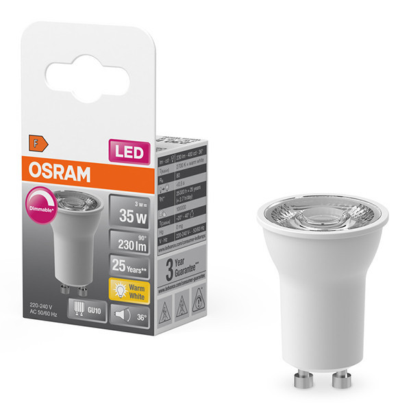 Osram GU10 spot LED | PAR11 | 2700K | dimmable | 3W (35W) LOS01127 - 1