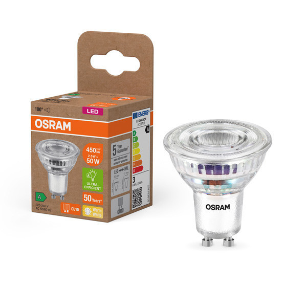 Osram GU10 spot LED en verre 2W (50W) LOS00752 - 1