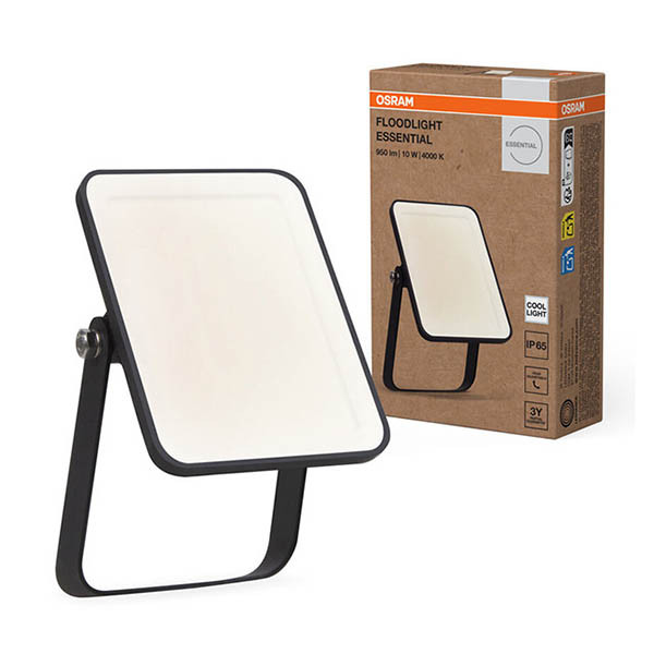 Osram Ledvance Floodlight Essential 10W | 4000K | 900 lumens | IP65 - noir LOS02069 - 1