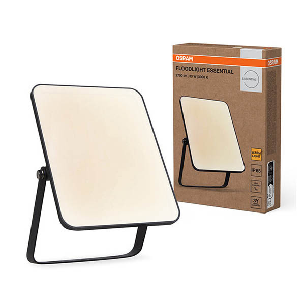 Osram Ledvance Floodlight Essential 30W | 3000K | 2550 lumens | IP65 - noir LOS02075 - 1