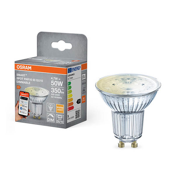 Osram Ledvance ampoule LED intelligente GU10 | PAR16 | Transparent | 2700K | Wifi | 4,7W LOS02008 - 1