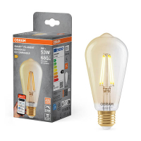 Osram Ledvance ampoule intelligente E27 | Edison ST64 | Or | 2400K | Wifi | 6W LOS02004