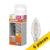 Offre : 6x Osram ampoule LED E14 | Bougie B35 | Filament | Transparent | 2700K | 1,8W (25W) LOS02137 - 1