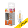 Offre : 6x Osram ampoule LED E14 | Bougie B35 | Filament | Transparent | 4000K | 3,4W (40W) LOS02145 - 1