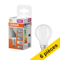 Offre : 6x Osram ampoule LED E14 | Sphérique P45 | Mat | 4000K | 3,4W (40W)