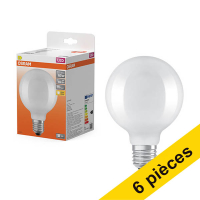 Offre : 6x Osram ampoule LED E27 | Globe G95 | Mat | 2700K | 5,9W (60W)