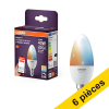 Offre : 6x Osram ampoule LED intelligente E14 | Bougie B40 | Verre mat | 2700-6500K | Zigbee | 4,9W (40W) LOS01958 - 1