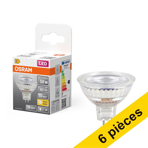 Offre : 6x Osram spot LED GU5.3 | 2700K | 6,1W (50W) LOS01954 - 1