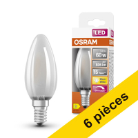 Offre : 6x Osram E14 ampoule LED bougie mate dimmable 5,5W (60W)