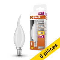 Offre : 6x Osram E14 ampoule LED flamme décorative mate dimmable 4W (40W)
